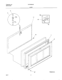 DOOR Diagram and Parts List for GFC05M3EW5  Gibson Freezer