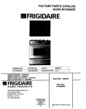 COVER Diagram and Parts List for FCS388WGCA  Frigidaire Range
