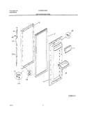 REFRIGERATOR DOOR Diagram and Parts List for FRS26ZNJSB2  Frigidaire Refrigerator