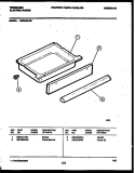 DRAWER PARTS Diagram and Parts List for REG435LRW2  Frigidaire Range
