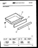 DRAWER PARTS Diagram and Parts List for REG433MDW5  Frigidaire Range