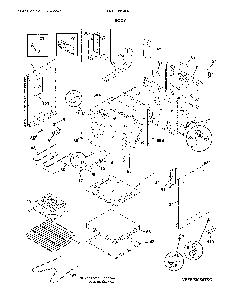Body Diagram and Parts List for CFEF3054UWF  Frigidaire Range