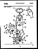 TUB DETAIL Diagram and Parts List for MWX121RBWL0  Frigidaire Washer