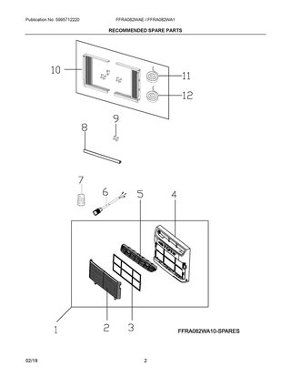 Part Location Diagram of 5304520837 Frigidaire SEAL
