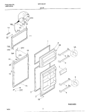 DOOR Diagram and Parts List for MRT18CSHW1  Uni Refrigerator