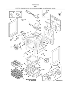 Body Diagram and Parts List for 79074333313  Kenmore Range
