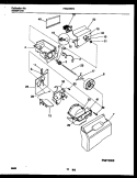 ICE DISPENSER Diagram and Parts List for FRS24WPAW0  Frigidaire Refrigerator