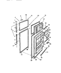 DOORS Diagram and Parts List for RT179HCF3  Frigidaire Refrigerator