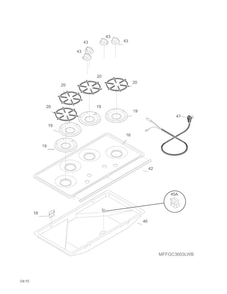 Part Location Diagram of 305338303 Frigidaire WASHER