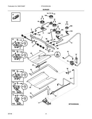 Part Location Diagram of 5304528832 Frigidaire SWITCH ASSEMBLY