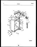 CABINET PARTS Diagram and Parts List for RT19F7DX3C  Gibson Refrigerator