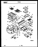 SHELVES AND SUPPORTS Diagram and Parts List for FRT26XHAK1  Frigidaire Refrigerator