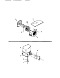AIR HANDLING PARTS, COMPRESSOR Diagram and Parts List for MH525B2SA  Kelvinator Air Conditioner