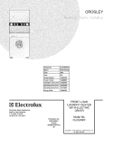 COVER Diagram and Parts List for CLCE900FW1  Crosley Washer Dryer Combo
