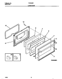 LOWER DOOR Diagram and Parts List for TGO346BCDA  Tappan Range