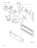 BACKGUARD Diagram and Parts List for CGEF312FSA  Gibson Range