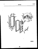FREEZER DOOR PARTS Diagram and Parts List for RS22F9YX1C  Gibson Refrigerator