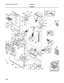 Part Location Diagram of 5304533035 Frigidaire SWITCH-LIGHT,93 #