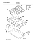Part Location Diagram of 318221668 Frigidaire Grate (Brown) (2 Piece)