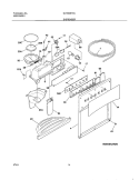 DISPENSER Diagram and Parts List for GLRS267ZAB1  Frigidaire Refrigerator