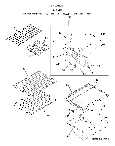 Shelves Diagram and Parts List for 2536041261B  Kenmore Refrigerator