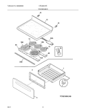 TOP/DRAWER Diagram and Parts List for CRE3880LWE  Crosley Range