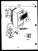 SYSTEM AND AUTOMATIC DEFROST PARTS Diagram and Parts List for TGK180EN4D  Kelvinator Refrigerator