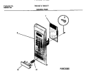 CONTROL PANEL Diagram and Parts List for TMS107T1B2  Tappan Microwave
