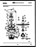 MOTOR PUMP PARTS Diagram and Parts List for DW1805KA3  Frigidaire Dishwasher