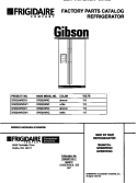 COVER Diagram and Parts List for GRS22WNCD1  Gibson Refrigerator
