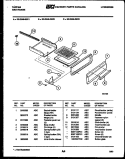 BROILER DRAWER PARTS Diagram and Parts List for 30-2249-00-02  Tappan Range
