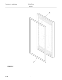 DOOR Diagram and Parts List for GDR22CWR6  Frigidaire Refrigerator