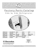 COVER Diagram and Parts List for E23CS75DSS0  Electrolux Refrigerator