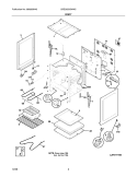 BODY Diagram and Parts List for CRE3520GWWC  Crosley Range