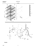 SYSTEM Diagram and Parts List for FFU09C2CW1  Frigidaire Freezer