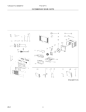 RECOMMENDED SPARE PARTS Diagram and Parts List for FAC105T1A11  Frigidaire Air Conditioner