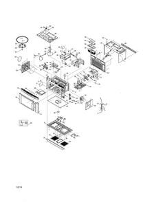 Oven/cabinet Diagram and Parts List for EI30BM60MSA  Electrolux Microwave