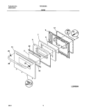 DOOR Diagram and Parts List for FEF336ASA  Frigidaire Range