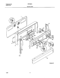 BACKGUARD Diagram and Parts List for FEFS68CJBC  Frigidaire Range