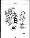 SHELVES AND SUPPORTS Diagram and Parts List for 95-2491-23-00  Tappan Refrigerator