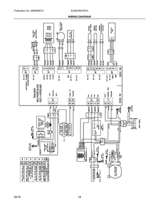 Wiring Diagram Diagram and Parts List for E23BC68JPSFA  Frigidaire Refrigerator