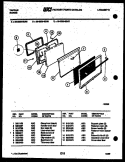 DOOR PARTS Diagram and Parts List for 30-2238-23-06  Tappan Range