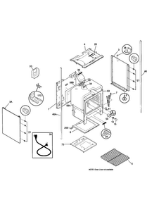 Lower Body Diagram and Parts List for TGO336BGD2  Tappan Range