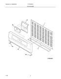 Part Location Diagram of 318316310 Frigidaire Cover,rear ,upper