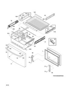 Part Location Diagram of 5303918726 Frigidaire SLIDE ASSEMBLY