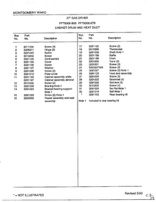 Cabinet Drum And Heat Duct Page 2 Diagram and Parts List for 7308B  Frigidaire Dryer