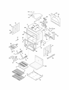 Upper Oven Diagram and Parts List for 79047774406  Kenmore Wall Oven