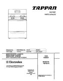 COVER Diagram and Parts List for TGF351AWB  Tappan Range