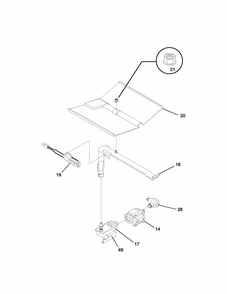 Burner Diagram and Parts List for 79030179400  Kenmore Wall Oven