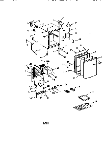 Part Location Diagram of 302388 Maytag Compact freezer door hinge cap